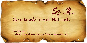 Szentgyörgyi Melinda névjegykártya
